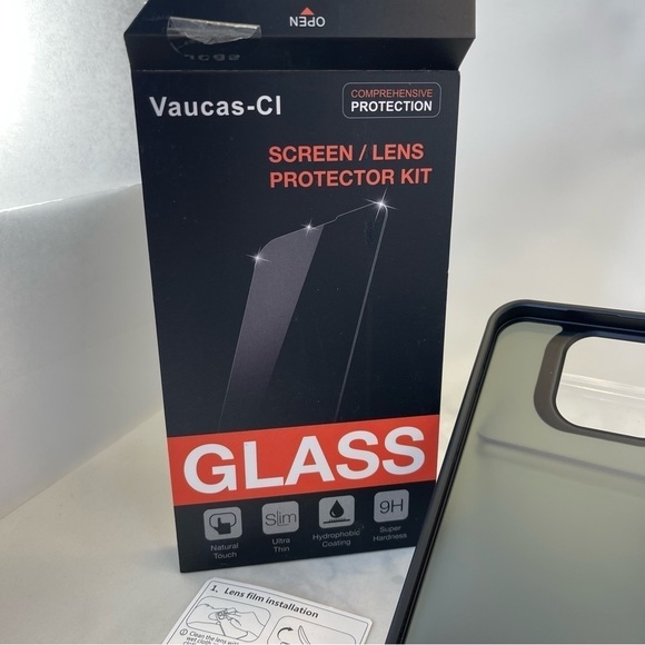 Vacuas-CI Screen/lens Protector Kit Glass 3 Pack for iPhone 15 Pro 6.1 Inch - Picture 8 of 8